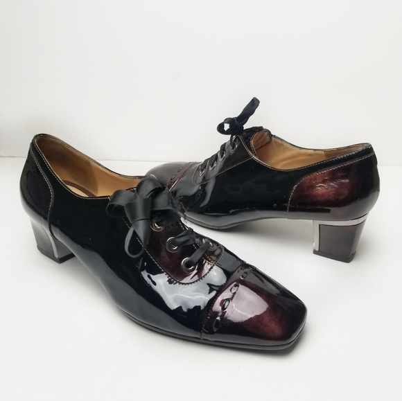 mellusso Shoes - Mellusso Patent Leather Italian Heeled Loafers